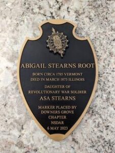 Abigail Stearns Root plaque