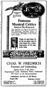 Chas. W. Friedrich Ad