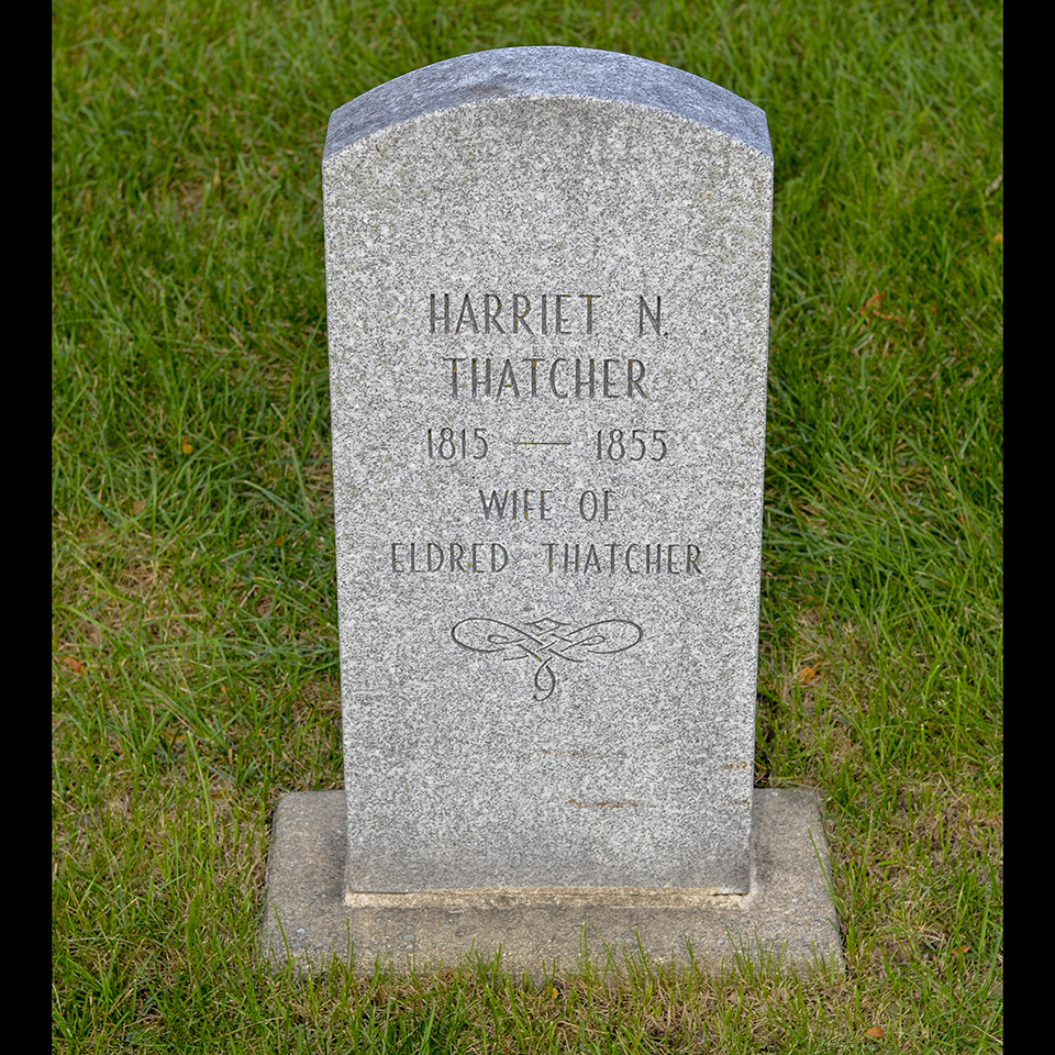 Harriet Newell Thatcher marker