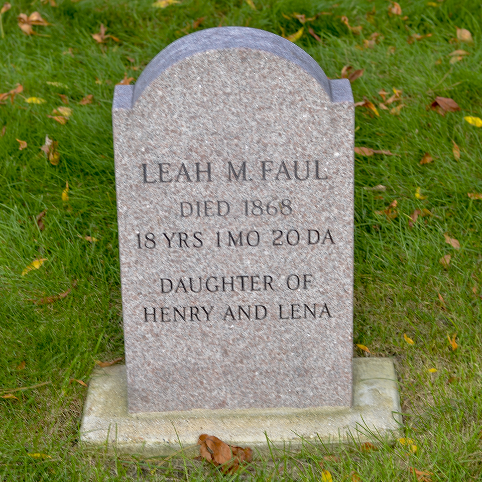 Leah M. Faul marker