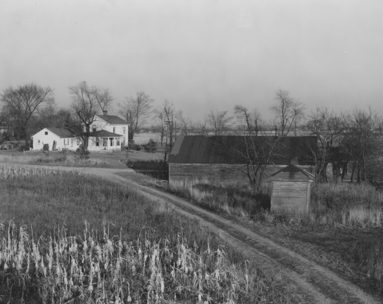 Ebersold Farm Pump House with Farmhouse