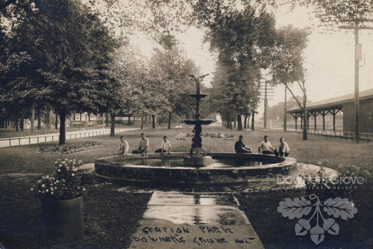 Railroad Park - Fountain at the corner of Southeast corner of Main and Warren near car turn around