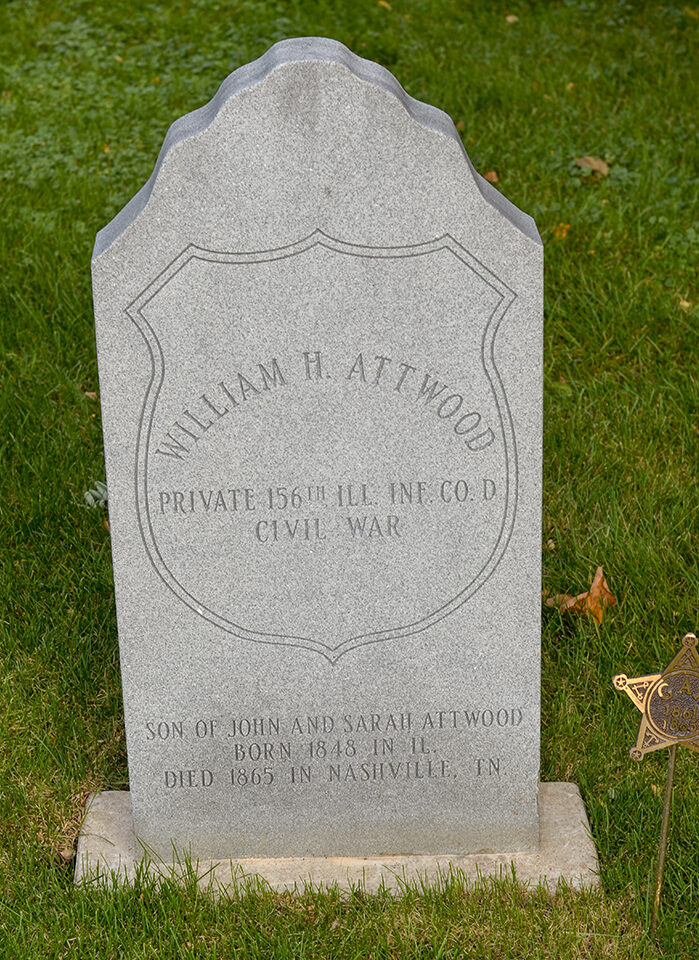 Private William H. Attwood marker