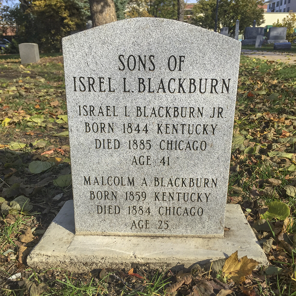 Israel L. Blackburn, Jr. an Malcolm A Blackburn marker