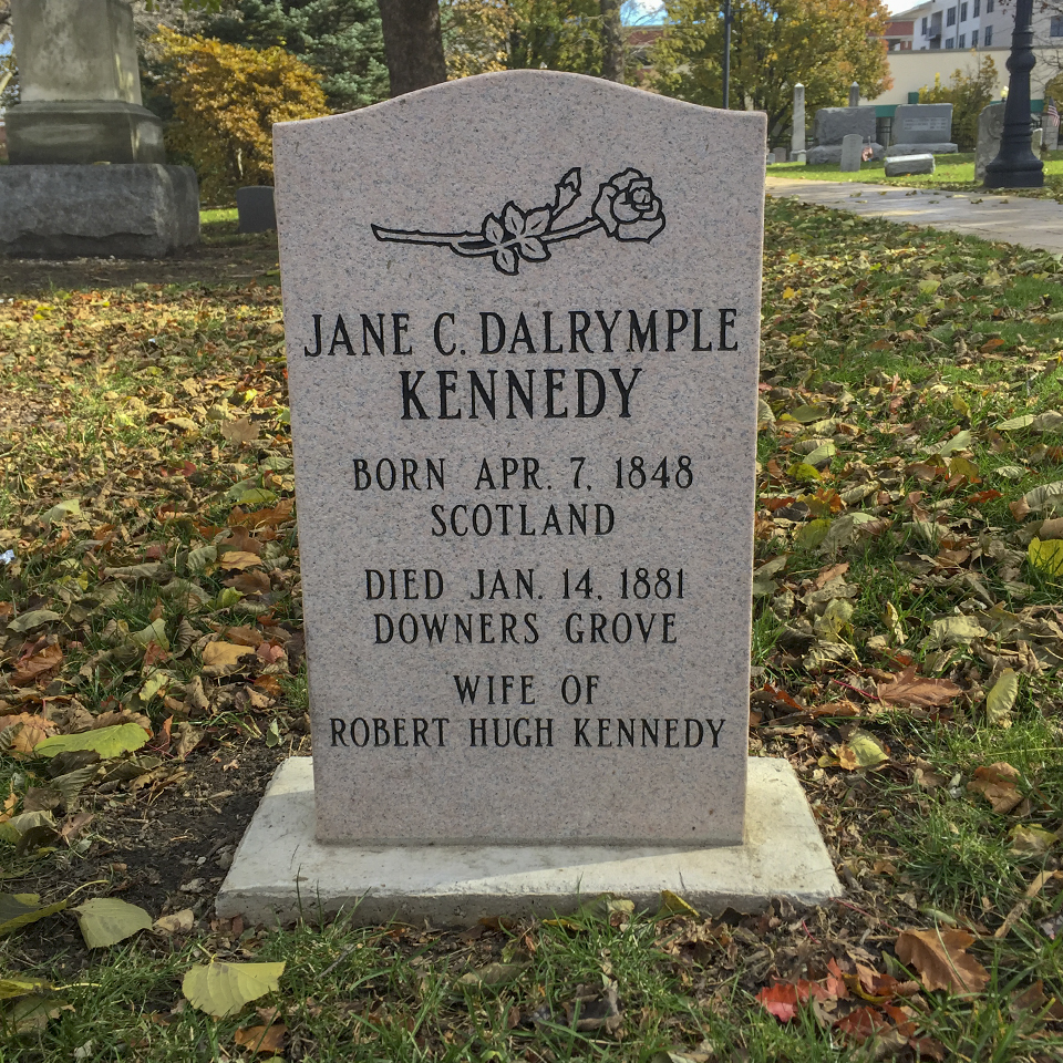 Jane Cumming Dalrymple Kennedy marker