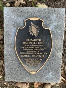 Elizabeth Hartwell Rich DAR Plaque