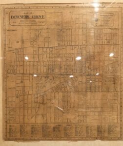 Downers Grove Map circa 1954
